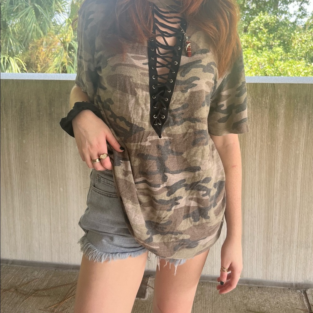 Camouflaged ZigZag Tee